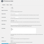 WP Maintenance Plugin Screenshot