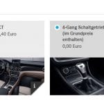 Getriebewahl im Mercedes Benz Konfigurator