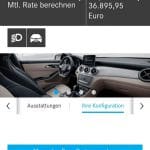 Mercedes Konfigurator Innen am Tag