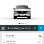 Mobiler Konfigurator Mazda | Ausstattungsvarianten