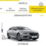 Opel Konfigurator: Mobiltelefon drehen